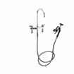 Picture of Encore® 8" OC Deck Mount Veterinary Faucet 96" Hose with Heavy Duty Side Sprayer