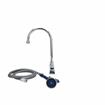 Picture of Encore® 8" OC Deck Mount Veterinary Faucet 72" Hose with Lightweight Aluminum Side Sprayer and 4" Wrist Blade Handles