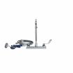 Picture of Encore® 8" OC Deck Mount Veterinary Faucet 72" Hose with Lightweight Aluminum Side Sprayer and 4" Wrist Blade Handles
