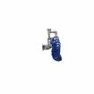 Picture of Encore 8" OC Wall Mount Veterinary Faucet with 108" Blue Coiled Hose, Vacuum Breaker and Lightweight Aluminum Side Sprayer