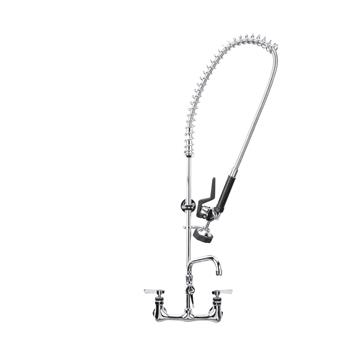 Picture of Encore® Commercial Duty 8" OC Wall Mount Pre-Rinse Assembly with 6" Add-on Faucet and Wall Bracket