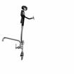 Picture of Utility Spray, deck mount, 4" (102mm) O.C., 10" (356mm) swivel stainless steel tubular swing spout