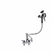 Picture of Utility Spray, deck mount, 4" (102mm) O.C., 10" (356mm) swivel stainless steel tubular swing spout
