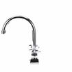 Picture of Encore 4" OC Deck Mount Faucet with 6-1/2" Swivel Gooseneck Spout with Cross Handles