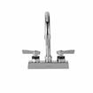 Picture of Encore 4" OC Deck Mount Faucet Ceramic Valves with 6" Swivel Gooseneck Spout