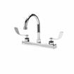 Picture of Encore 8" OC Deck Mount Faucet with 6" Swivel Gooseneck Spout and 4" Wrist Blade Handles