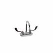 Picture of Encore® 4" OC Wall Mount Faucet with 6" Swivel Gooseneck Spout and 4" Wrist Blade Handles