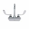 Picture of Encore 4" OC Wall Mount Faucet Ceramic Valves with 3-1/2" Swivel Gooseneck Spout and 4" Wrist Blade Handles