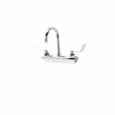 Picture of Encore 8" OC Wall Mount Faucet with 6" Swivel Gooseneck Spout with 4" Wrist Blade Handles