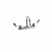 Picture of Encore 8" OC Wall Mount Faucet with 6" Swivel Gooseneck Spout with 4" Wrist Blade Handles