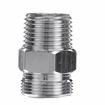 Picture of Chrome Plated Brass Pre-Rinse Hose Adapter Converts Encore Hose to Male 1/2" NPT