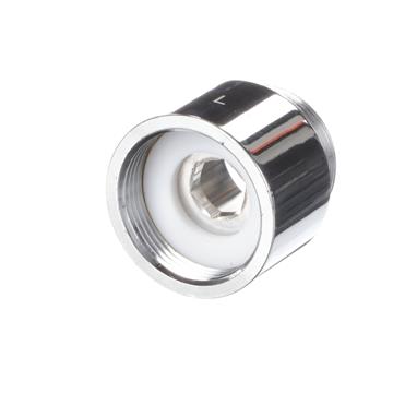 Picture of Chrome Plated Brass Spout Adapter Converts Encore Swivel Spout to Fit Chicago Faucet