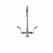 Picture of Encore® Brass Chrome Plated Double Pantry Faucet with 8" Swivel Gooseneck Spout and 4" Wrist Blade Handles