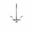 Picture of Encore® Brass Chrome Plated Double Pantry Faucet with 8" Swivel Gooseneck Spout and 4" Wrist Blade Handles