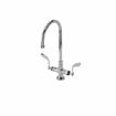 Picture of Encore® Brass Chrome Plated Double Pantry Faucet with 8" Swivel Gooseneck Spout and 4" Wrist Blade Handles