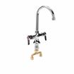 Picture of Encore® Brass Chrome Plated Double Pantry Faucet with 6" Rigid Gooseneck Spout