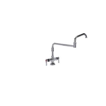 Picture of Encore® Brass Chrome Plated Double Pantry Faucet with Elevated 18" Double Jointed Swivel  Spout
