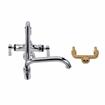 Picture of Encore® Brass Chrome Plated Double Pantry Faucet with Elevated 18" Double Jointed Swivel  Spout