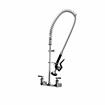 Picture of Encore® 8" OC. Brass Chrome Plated Wall Mount Pre Rinse Assembly with Wall Bracket