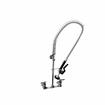 Picture of Encore® 8" OC. Brass Chrome Plated Wall Mount Pre Rinse Assembly with Wall Bracket