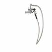 Picture of Encore® 8" OC. Brass Chrome Plated Wall Mount Utility Spray Assembly Angled Spray Head Add on Faucet with 12" Spout and 96" Hose
