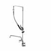 Picture of Encore® 8" OC  Brass Chrome Plated Swivel Arm Pre-rinse Assembly with 12" Swivel Arm 12" Add-On Faucet and 26" Riser