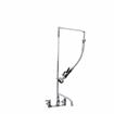 Picture of Encore® 8" OC  Brass Chrome Plated Swivel Arm Pre-rinse Assembly with 12" Swivel Arm 12" Add-On Faucet and 26" Riser