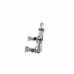 Picture of 8" OC Encore Brass Chrome Plated Wall Mount Faucet Body only for Pre-Rinse Ceramic Valves