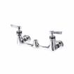 Picture of 8" OC Encore Brass Chrome Plated Wall Mount Faucet Body only for Pre-Rinse Ceramic Valves