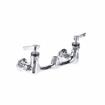 Picture of 8" OC Encore Brass Chrome Plated Wall Mount Faucet Body only for Pre-Rinse Ceramic Valves