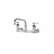 Picture of Encore® 8" OC. Brass Chrome Plated Wall Mount Faucet with 8" Swivel Spout