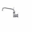 Picture of Encore® 8" OC. Brass Chrome Plated Wall Mount Faucet with 8" Swivel Spout 4" Wrist Blade Handles