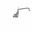 Picture of Encore® 8" OC. Brass Chrome Plated Wall Mount Faucet with 8" Swivel Spout 4" Wrist Blade Handles