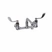 Picture of Encore® 8" OC. Brass Chrome Plated Wall Mount Faucet with 8" Swivel Spout 4" Wrist Blade Handles