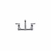 Picture of Encore® 8" OC. Brass Chrome Plated Wall Mount Faucet with 12" Swivel Spout with Faucet Mounting Kit