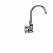 Picture of Encore® 8" OC. Brass Chrome Plated Wall Mount Faucet Ceramic Valves with 6" Swivel Gooseneck Spout