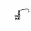 Picture of Encore® 8" OC. Brass Chrome Plated Wall Mount Faucet Ceramic Valves with 6" Swivel Spout