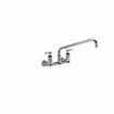 Picture of Encore® 8" OC. Brass Chrome Plated Wall Mount Faucet Ceramic Valves with 14" Swivel Spout