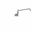 Picture of Encore® 8" OC. Brass Chrome Plated Wall Mount Faucet Ceramic Valves with 14" Swivel Spout 4" Wrist Blade Handles