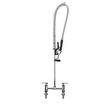 Picture of Encore®  8" OC Brass Chrome Plated  Deck Mount Pre-Rinse Less Wall Bracket