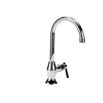 Picture of Encore® Brass Chrome Plated Single Pantry Deck Mount Faucet 6" Rigid Gooseneck  Spout
