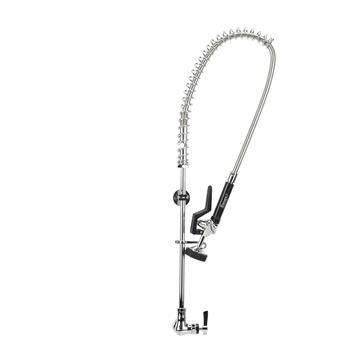 Picture of Encore®  Brass Chrome Plated Single Wall Mount Pre Rinse Assembly with Wall Bracket