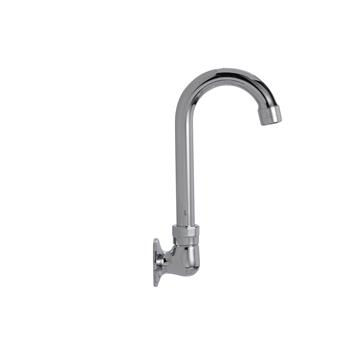 Picture of Encore® Brass Chrome Plated Wall Mount Spout Base with 3-1/2" Gooseneck Spout