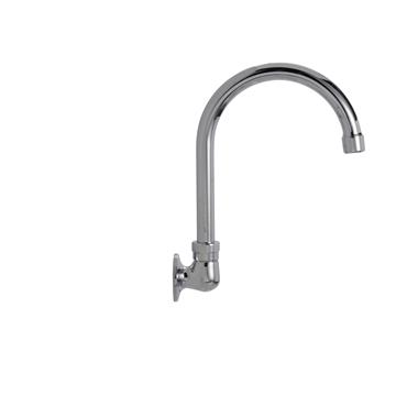 Picture of Encore® Brass Chrome Plated Wall Mount Spout Base with 6" Gooseneck Spout