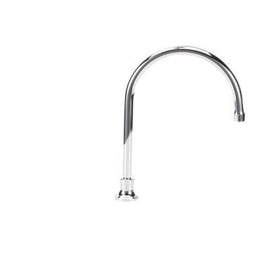 Picture of Encore® Brass Chrome Plated Deck Mount Spout Base with 8-1/2" Rigid Gooseneck Spout