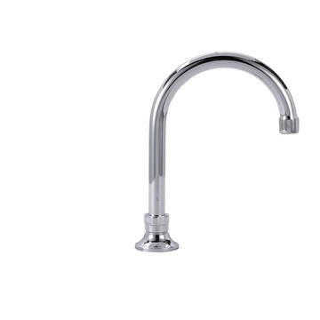 Picture of Encore® Brass Chrome Plated Deck Mount Spout Base with 6" Gooseneck Spout