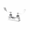 Picture of Encore® Brass Chrome Plated 4" OC Centerset Deck Mount Faucet with 4" Cast Spout Spout and 4" Wrist Blade Handles