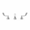 Picture of Encore® Adjustable Widespread Deck Mount Faucet with 5" Cast Spout and 4" Wrist Blade Handles