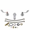 Picture of Encore® Adjustable Widespread Deck Mount Faucet with 5" Cast Spout and 4" Wrist Blade Handles