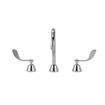 Picture of Encore® Adjustable Widespread Deck Mount Faucet Ceramic Valves with Rigid 6" Gooseneck Spout and 4" Wrist Blade Handles